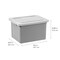 IRIS USA 3Pack Snap Tight Plastic File Organizer Box, Gray